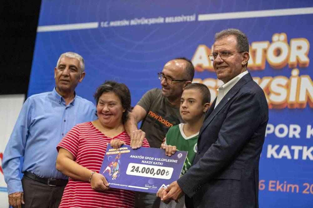 Mersin’de amatör spor kulüplerine 4 milyon 354 bin lira nakdi destek