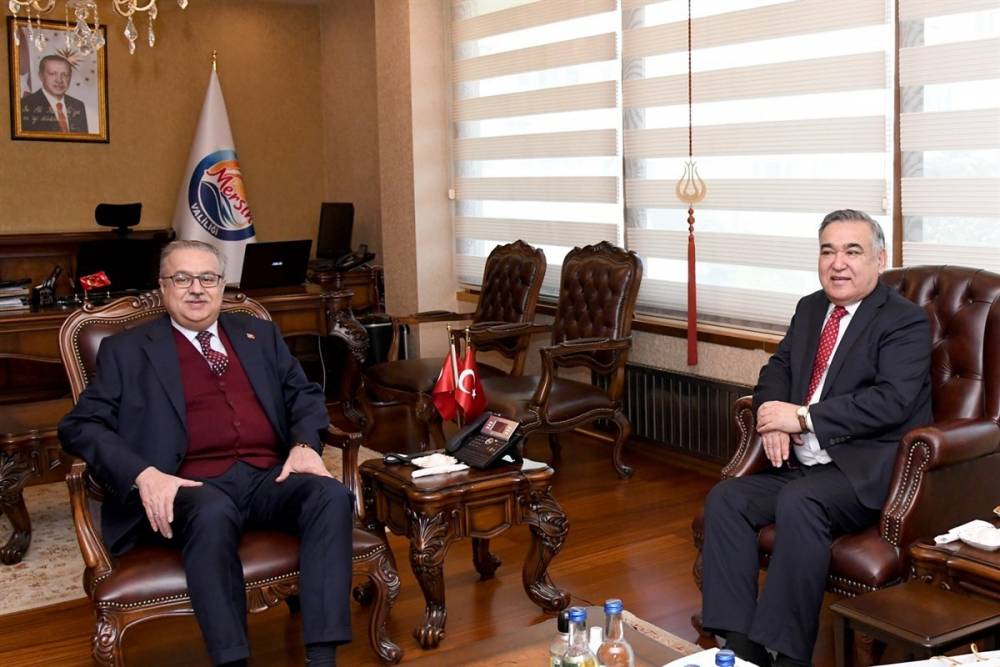 Özbekistan’ın Ankara Büyükelçisi Agzamhodjaev Vali Su’yu ziyaret etti
