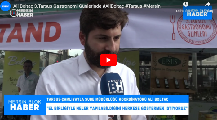 Ali Boltaç 3.Tarsus Gastronomi Günlerinde