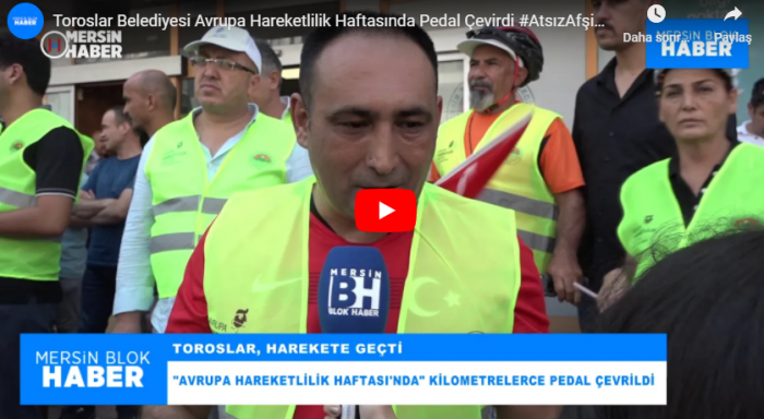 Toroslar Belediyesi Avrupa Hareketlilik Haftasında Pedal Çevirdi