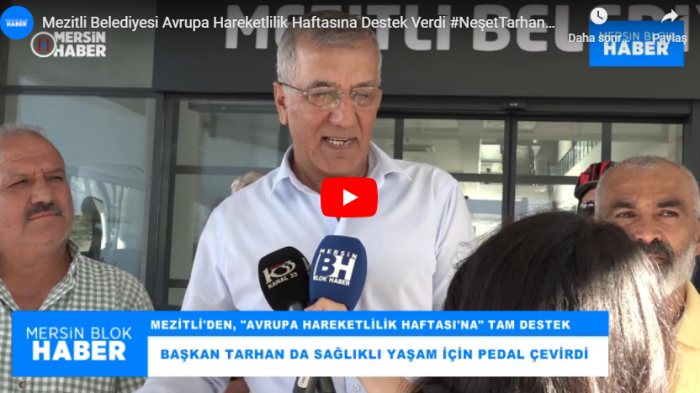 Mezitli Belediyesi Avrupa Hareketlilik Haftasına Destek Verdi