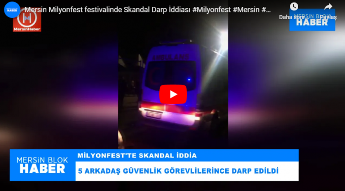 Mersin Milyonfest festivalinde Skandal Darp İddiası
