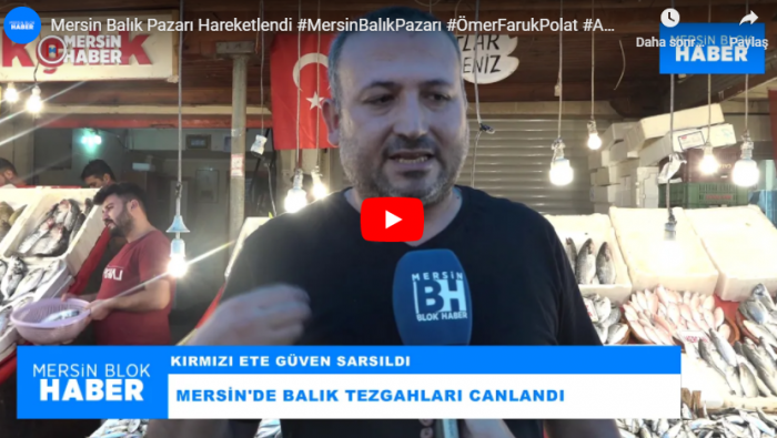 Mersin Balık Pazarı Hareketlendi