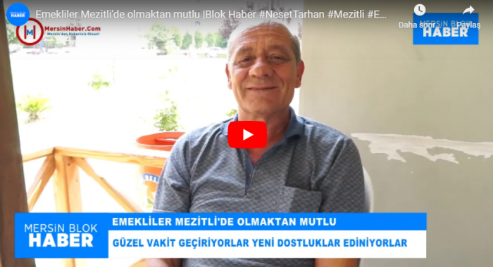 Emekliler Mezitli’de olmaktan mutlu