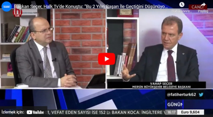 Başkan Seçer, Halk Tv’de Konuştu: “Bu 2 Yılın Başarı İle Geçtiğini Düşünüyorum”