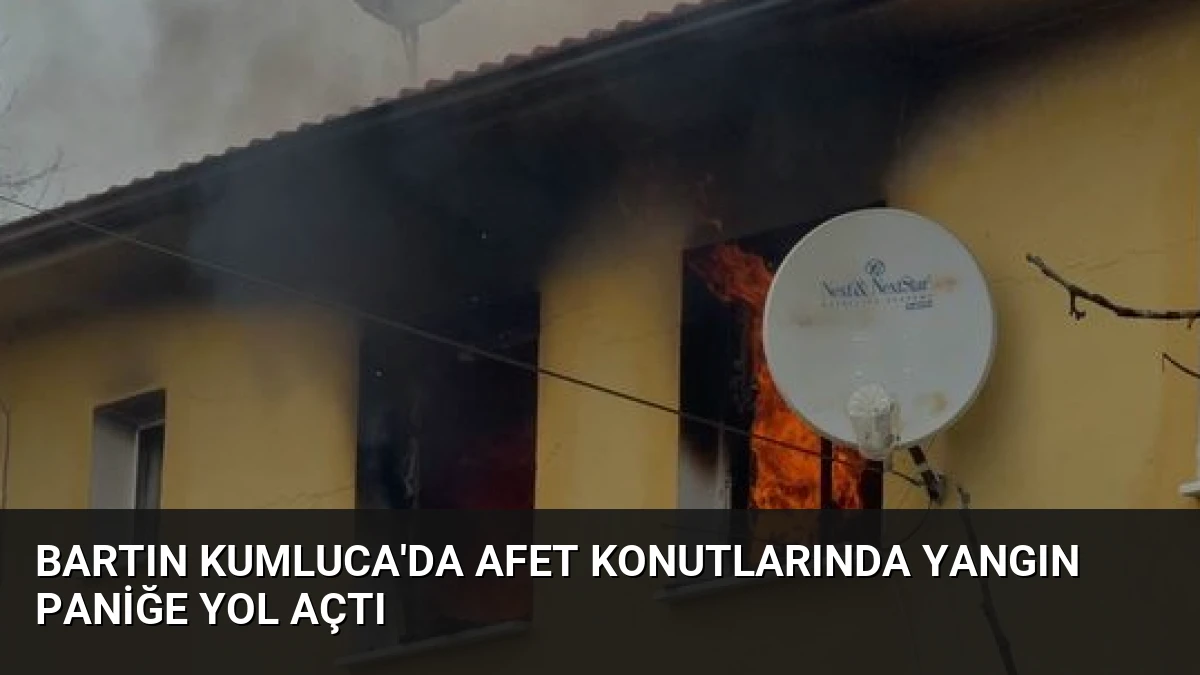Bartın Kumluca’da Afet Konutlarında Yangın Paniğe Yol Açtı