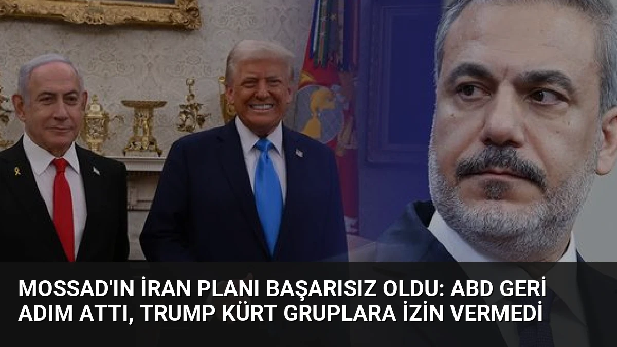 Mossad’ın İran Planı Başarısız Oldu: ABD Geri Adım Attı, Trump Kürt Gruplara İzin Vermedi