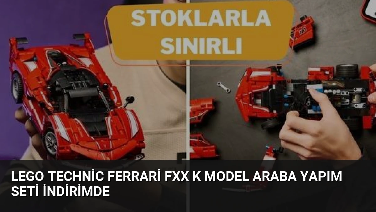LEGO Technic Ferrari FXX K Model Araba Yapım Seti İndirimde