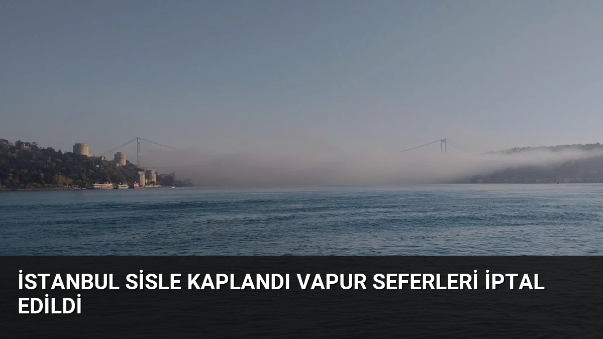 İstanbul Sisle Kaplandı Vapur Seferleri İptal Edildi