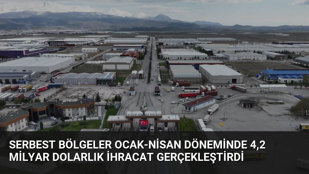 Serbest Bölgeler Ocak-Nisan Döneminde 4,2 Milyar Dolarlık İhracat Gerçekleştirdi