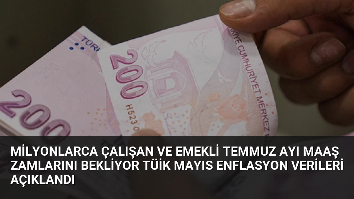 Milyonlarca Çalışan ve Emekli Temmuz Ayı Maaş Zamlarını Bekliyor TÜİK Mayıs Enflasyon Verileri Açıklandı