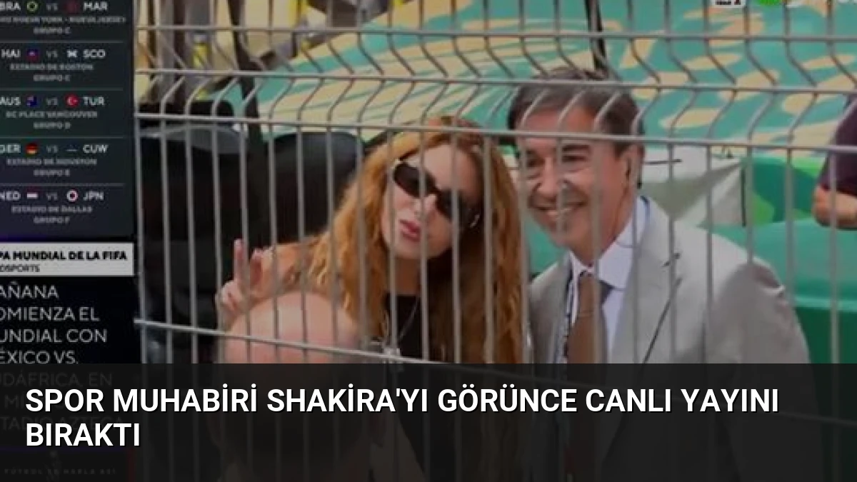 Spor Muhabiri Shakira’yı Görünce Canlı Yayını Bıraktı