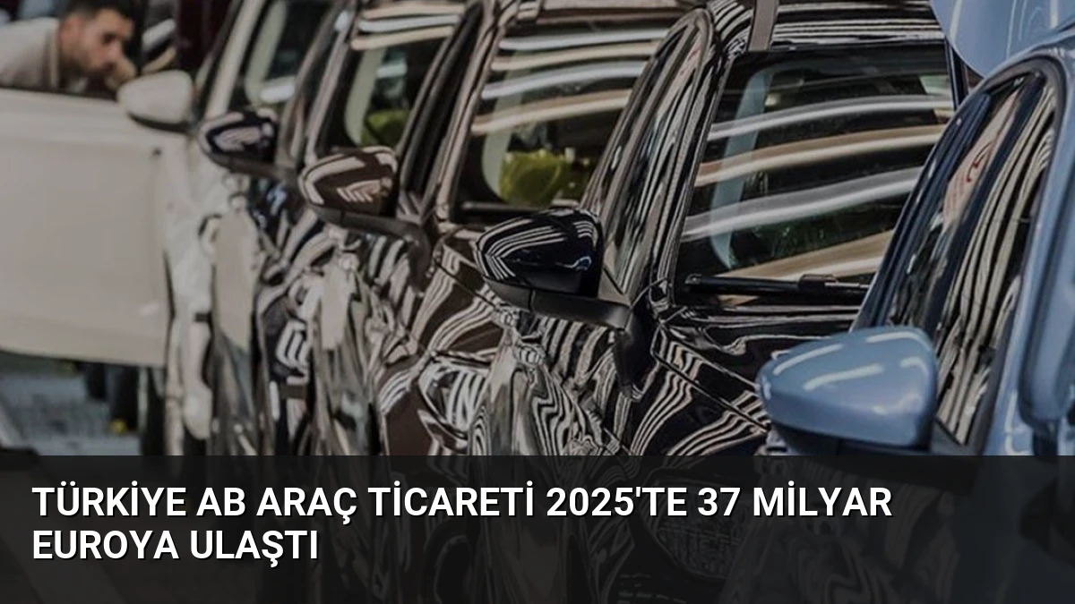Türkiye AB Araç Ticareti 2025’te 37 Milyar Euroya Ulaştı